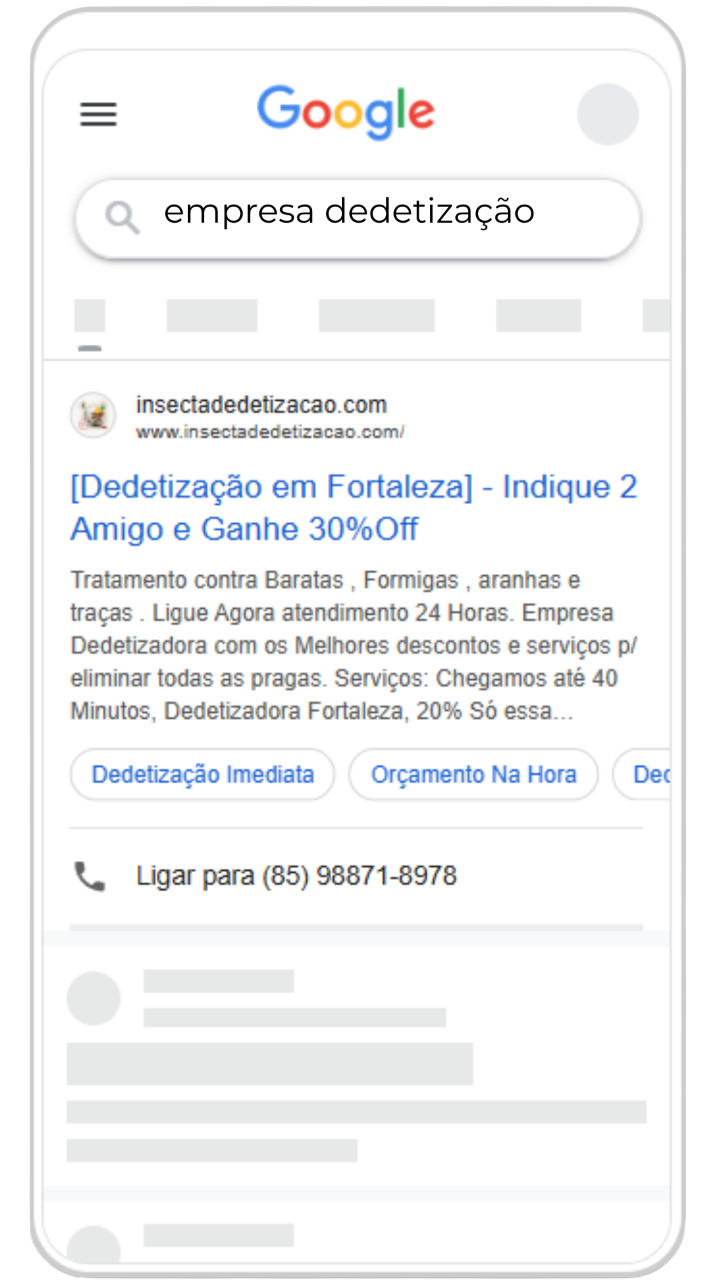 Painel do Google Ads com métricas detalhadas